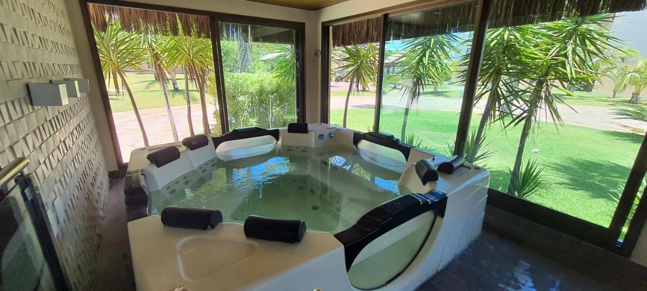 Paraiso Frente Mar!! 04 Pessoas-Pe Na Areia Vg Sun Cumbuco-Hidro, Sauna, Academia, Piscina,Cozinha Completa, Wifi, Parquinho Infantil Kültér fotó
