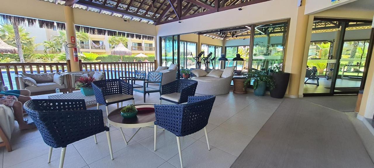Paraiso Frente Mar!! 04 Pessoas-Pe Na Areia Vg Sun Cumbuco-Hidro, Sauna, Academia, Piscina,Cozinha Completa, Wifi, Parquinho Infantil Kültér fotó
