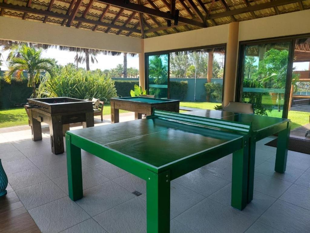 Paraiso Frente Mar!! 04 Pessoas-Pe Na Areia Vg Sun Cumbuco-Hidro, Sauna, Academia, Piscina,Cozinha Completa, Wifi, Parquinho Infantil Kültér fotó